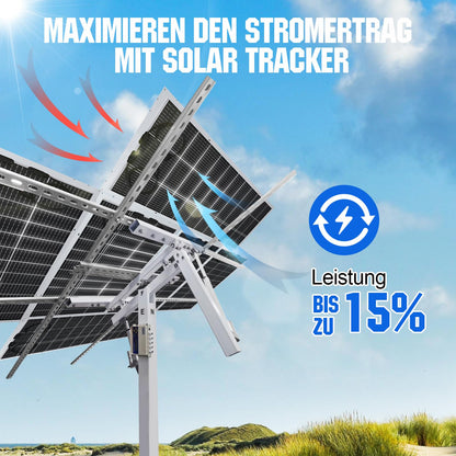 ECO-WORTHY 195W Bifacial Solarpanel Monokristallin 18V