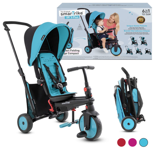 smarTrike STR3 Klappbares Kleinkinder-Dreirad - Blau