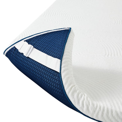 LINSY HOME Matratzentopper 90x200 cm Gel Memory Foam H2/H3 7,5 cm