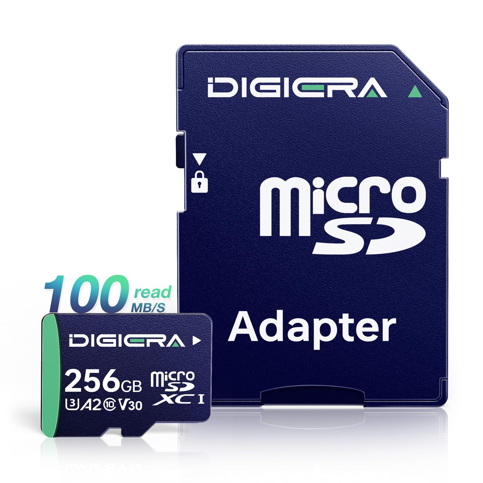 DIGIERA CT100 microSDXC Speicherkarte 256 GB UHS-I mit SD-Adapter im microSD-Format