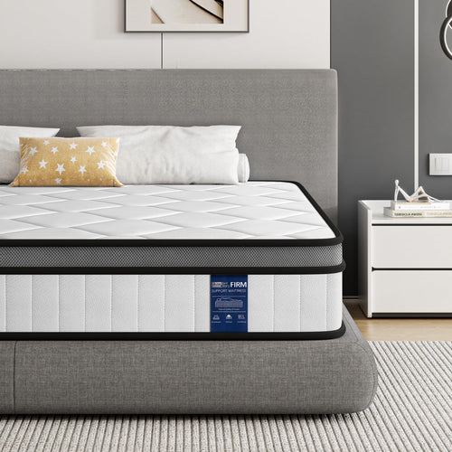 BedStory Taschenfederkern Matratze Orthopädisch 90x200cm H3. Weiße Matratze für ergonomische Körperunterstützung im Schlaf.