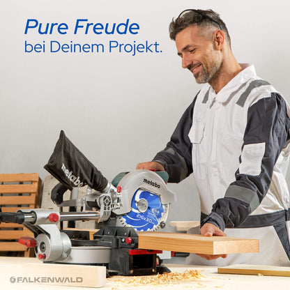 FALKENWALD Kappsägeblatt für Holz - HM 216x30 mm, 60 Zähne