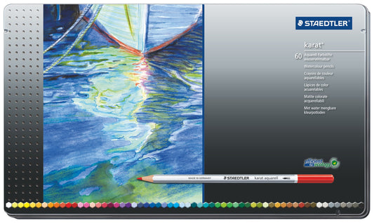 Staedtler Karat Aquarell Aquarellstifte 60er Set (125M60): Wasservermalbare Stifte für detaillierte Zeichnungen und Aquarelleffekte.