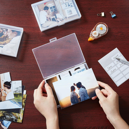 Lifewit Fotoaufbewahrungsbox mit 18 Fotoboxen für 10,1 x 15,2 cm Fotos