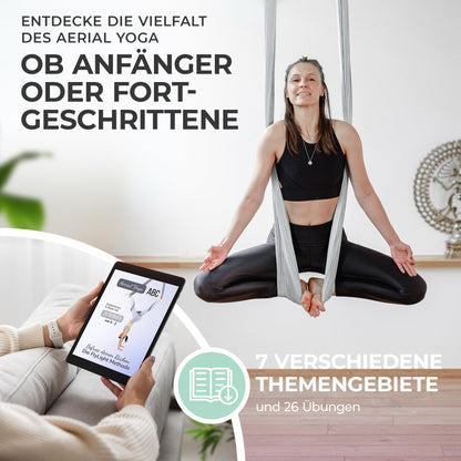 Yosana Hängematte Nylon Komplettset 5m - Silbergrau