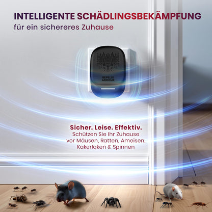 REPELIX ARMOUR Ultraschall-Schädlingsbekämpfer 2er-Pack PR-025