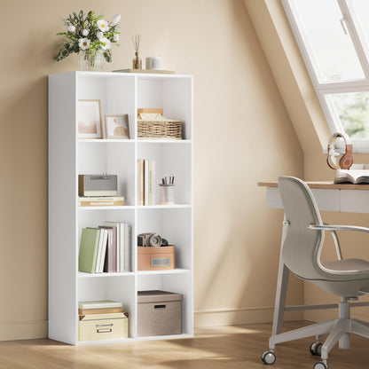 WOLTU Bücherregal 8 Fächer Standregal Würfelregal - Weiss