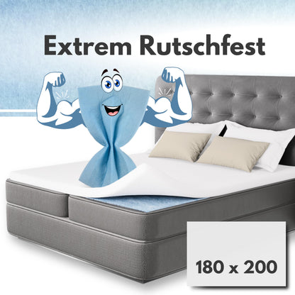 Topper Stopper Antirutschmatte 180 x 200 cm für Matratzen und Topper