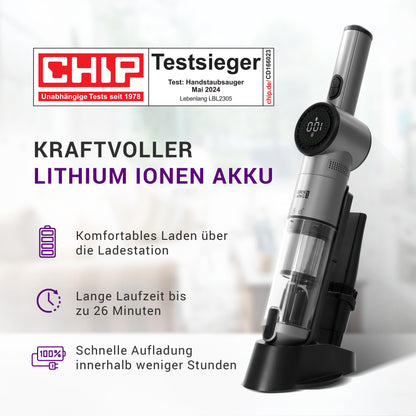 LEBENLANG Kabelloser Akku-Handstaubsauger Auto – 17000PA