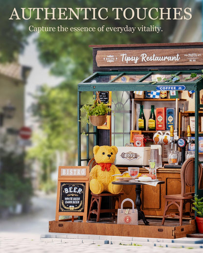Rolife Tipsy Restaurant DIY Miniaturhaus Bausatz aus Holz