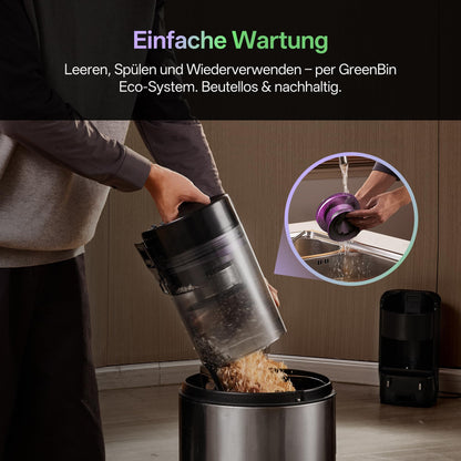 Vexilar W15 Saugroboter mit Wischfunktion, beutellose Absaugstation