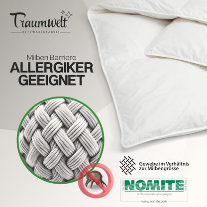 Traumwelt Natur Daunendecke 90/10 Ganzjahr 135x200 cm