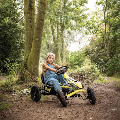 BERG Rally DRT Gokart Gelb mit 3 Gängen - Tretfahrzeug