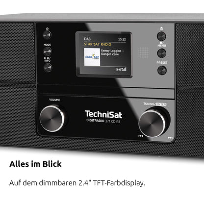 TechniSat DIGITRADIO 371 CD BT Kompaktanlage - Schwarz/Silber