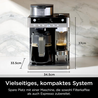 Ninja Prestige 2-in-1 Filterkaffee- und Kapselmaschine CFN802EU