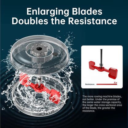 PASYOU PW60 Wasserrudergerät klappbar – Eiche Heimtraining