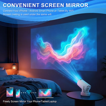 CineMax Projektor Android 11 4K Full HD Beamer - Tragbar