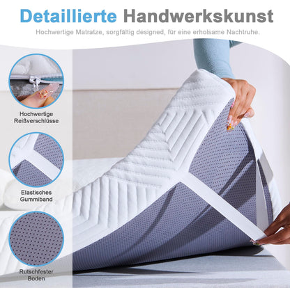 Twirest Matratzentopper Komfortschaum 140x200cm - 5cm