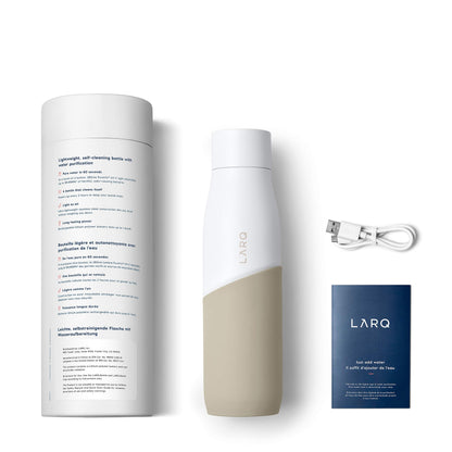 LARQ Movement PureVis UV-Trinkflasche 710ml - White/Dune