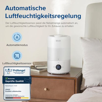 Levoit Top Fill Smart Luftbefeuchter – 3L Leise Aroma