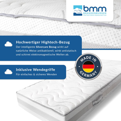 BMM Komfort 23 Kaltschaummatratze - 90x200cm H3 fest