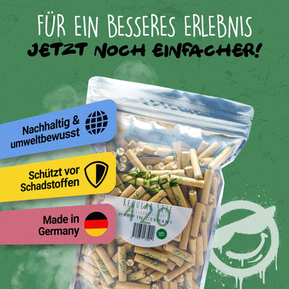 PURIZE® Aktivkohlefilter Regular 9mm ORGANIC - 420 Stück