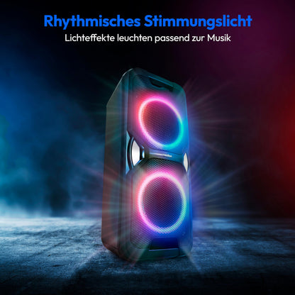 MEDION PE-1 Pure Partybox Bluetooth-Lautsprecher mit Karaoke