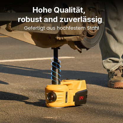 Taskstar Elektr. Hydraulischer Wagenheber 5T 3-in-1 Set - Gelb