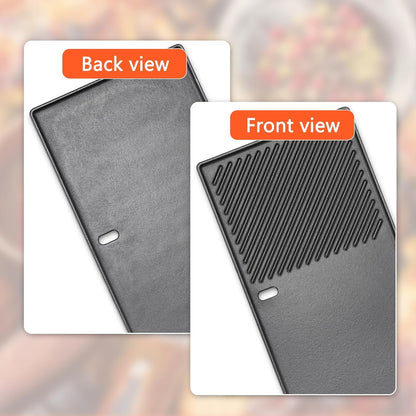 GFTIME 7637 Gusseisen-Grillrost mit Grillplatte für Weber Spirit 200