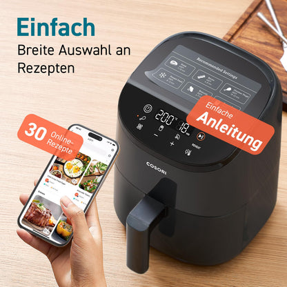 COSORI Heissluftfritteuse Mini 2L CAF-LI211 kompakt für 1 Person