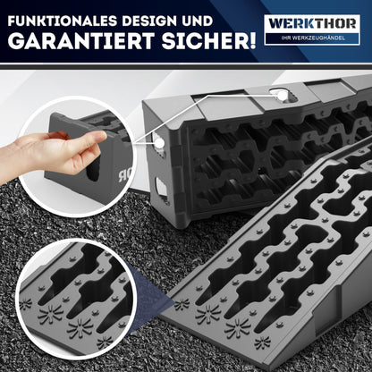 WERKTHOR Auffahrrampe PKW – 2er Set, max. 5t Tragkraft