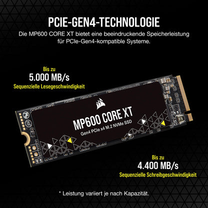 Corsair MP600 CORE XT 1TB SSD - PCIe 4.0 NVMe
