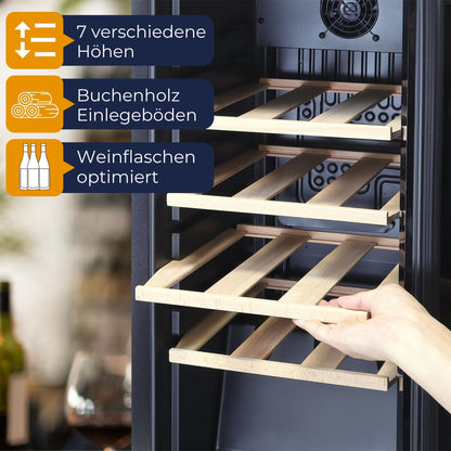 Sommertal WK 50 Weinkühlschrank - 15 Flaschen, Glastür