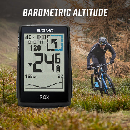 SIGMA ROX 4.0 SE GPS-Fahrradcomputer mit OVERCLAMP Butler, Schwarz