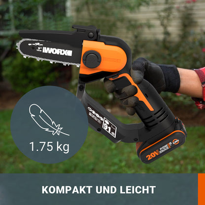 WORX WG324E.9 Akku-Einhand-Astsäge 20V – Solo