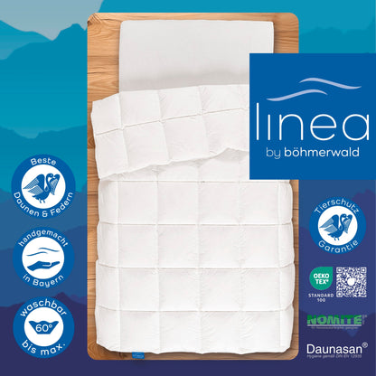 LINEA by böhmerwald Comfort Daunendecke normal 90% Daunen 135x200