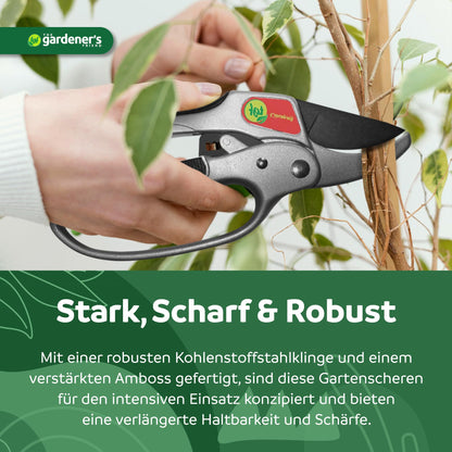 The Gardener's Friend Ratschen-Rosenschere 205 mm, kraftsparend