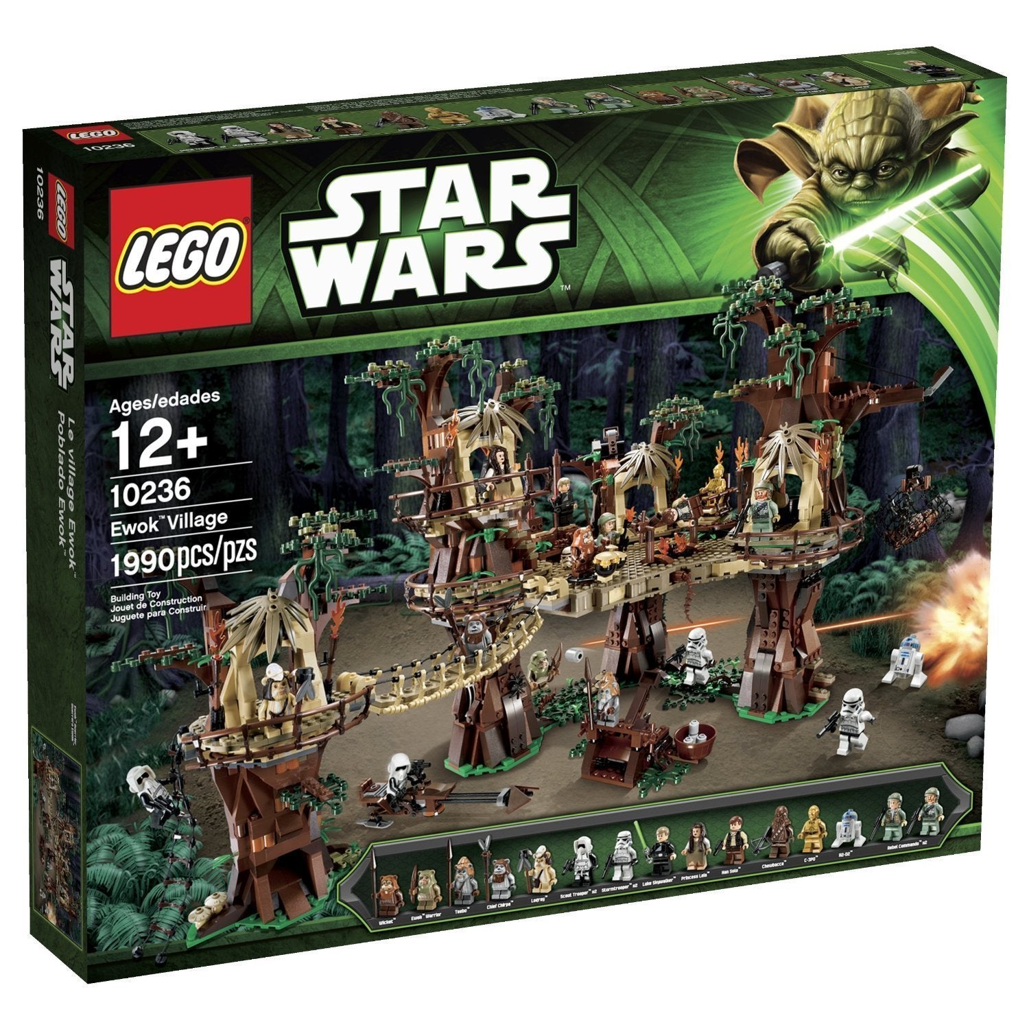 LEGO Star Wars 10236 Ewok Village – Detailreiches Sammler Set. Baumhaus-Dorf in Erdtönen, zum Bauen und Ausstellen.