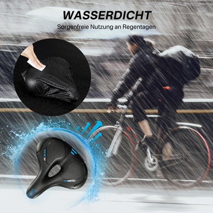 YOUNGDO Gel Fahrradsattel, ergonomisch, atmungsaktiv, mit Abdeckung