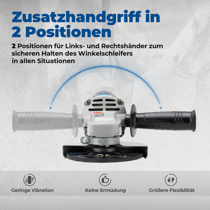 DongCheng Winkelschleifer DSM10-125, 1100 W, 125 mm, mit 6 Scheiben