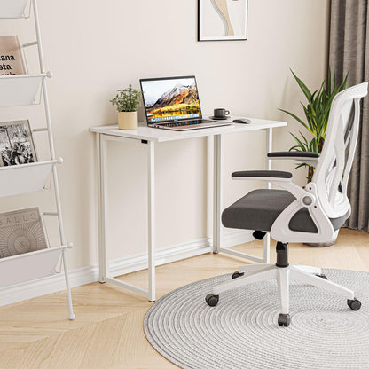 Dripex Klappbarer Schreibtisch Computertisch - 80x45cm Weiss
