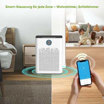 AeroSense SmartConnect Smart Home Luftreiniger - Grosse Räume HEPA H14