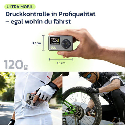 Woowind Ventus Race Elektrische Fahrradpumpe Mini Kompressor 120 PSI