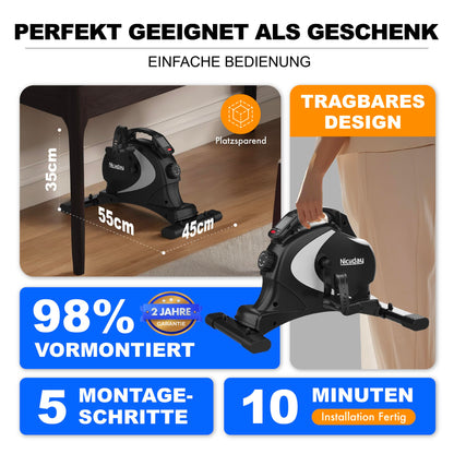 Niceday Pedaltrainer Mini – Arm- und Beintrainer für Senioren