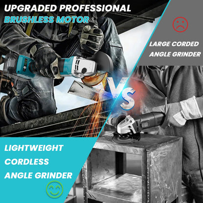 Ecarke Akku Winkelschleifer 18V Makita-kompatibel – Ohne Akku