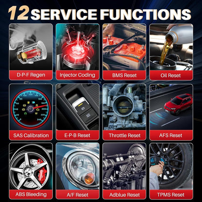 LAUNCH CRP129E V2.0 OBD2 Diagnosegerät Auto – 12 Reset Funktionen