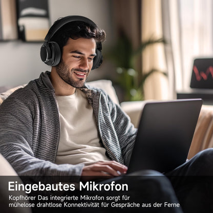 syndesmos Bwave X1 Studio-Kopfhörer, Over-Ear, Bluetooth & Kabel