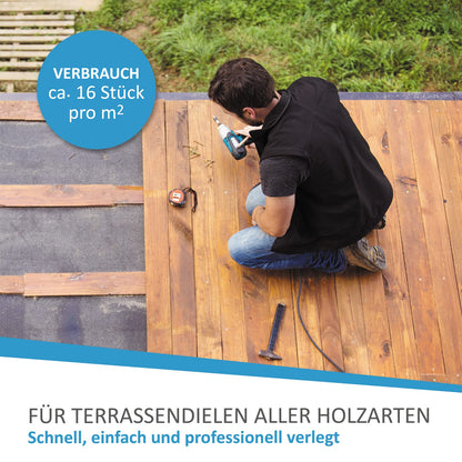 My Plast Terrassen-Abstandhalter - 7mm Fugenbreite, 900 St., offen geriffelt