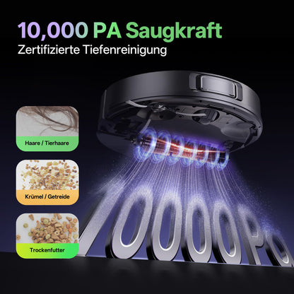 Vexilar W15 Saugroboter mit Wischfunktion, beutellose Absaugstation