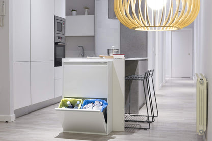 ARREGUI Basic CR601-B Mülltrennsystem 4 Fächer – Weiss
